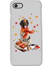 Autumn Leaves Small Münsterländers Phone Case tile