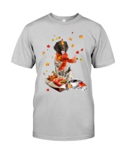 Autumn Leaves Small Münsterländers Classic T-Shirt front