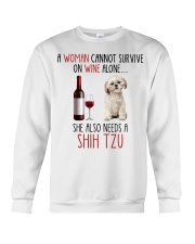 She Also Needs - Shih Tzu Dogs Crewneck Sweatshirt tile
