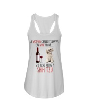 She Also Needs - Shih Tzu Dogs Ladies Flowy Tank tile