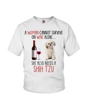 She Also Needs - Shih Tzu Dogs Youth T-Shirt tile