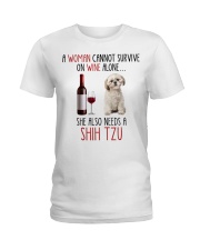She Also Needs - Shih Tzu Dogs Ladies T-Shirt tile