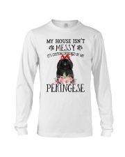 Messy - BLACK Pekingese Long Sleeve Tee tile