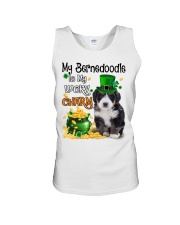Lucky Charm - Bernedoodle Unisex Tank tile