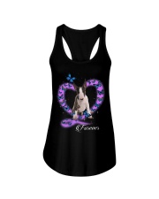 Butterflies - Bull Terrier 1 Ladies Flowy Tank tile