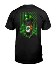 Lucky Flag - BLACK Pug 2 Classic T-Shirt back