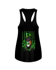 Lucky Flag - BLACK Pug 2 Ladies Flowy Tank tile