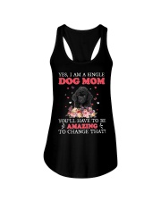 Amazing Mom - BLACK Toy Poodle Ladies Flowy Tank tile
