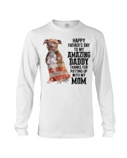 Daddy Pitbull Dog Long Sleeve Tee tile