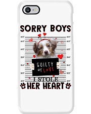 Stole - RED MERLE Australian Shepherd Phone Case tile