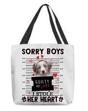 Stole - RED MERLE Australian Shepherd All-Over Tote tile