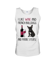 Three People - French Bulldog 1 Unisex Tank tile