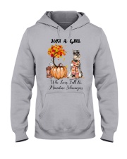 Fall And - Miniature Schnauzer 3 Hooded Sweatshirt front