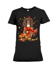 Autumn Scarf - Sprocker Spaniel Premium Fit Ladies Tee tile