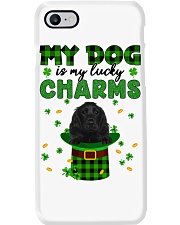 Lucky Charm - BLACK Cocker Spaniel Phone Case tile