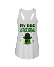Lucky Charm - BLACK Cocker Spaniel Ladies Flowy Tank tile