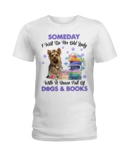 Old Lady - Yorkshire Terrier 2 Ladies T-Shirt tile