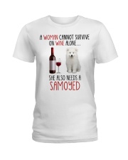 She Also Needs - Samoyed Ladies T-Shirt tile