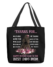 Thanks Mom - BLACK American Cocker Spaniel All-Over Tote tile