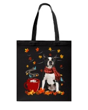 Hot Chocolate - BLACK Boston Terrier Tote Bag tile