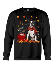 Hot Chocolate - BLACK Boston Terrier Crewneck Sweatshirt tile