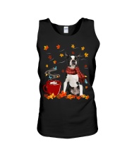 Hot Chocolate - BLACK Boston Terrier Unisex Tank tile