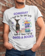 Old Lady - BLACK Miniature Pinscher Classic T-Shirt apparel-classic-tshirt-lifestyle-26