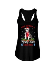 Little Christmas - Pitbull 2 Ladies Flowy Tank tile