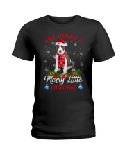 Little Christmas - Pitbull 2 Ladies T-Shirt tile