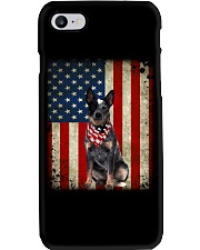 Blue Heeler - American Flag Phone Case tile
