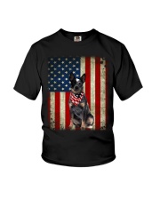 Blue Heeler - American Flag Youth T-Shirt tile