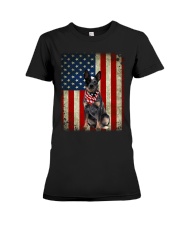 Blue Heeler - American Flag Premium Fit Ladies Tee tile