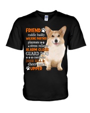 Playmate - Corgi V-Neck T-Shirt tile