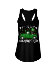 Shamrocked - BLACK French Bulldog Ladies Flowy Tank tile