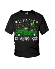 Shamrocked - BLACK French Bulldog Youth T-Shirt tile