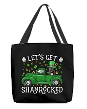Shamrocked - BLACK French Bulldog All-Over Tote tile