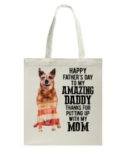 Father Day - Red Heeler Tote Bag tile