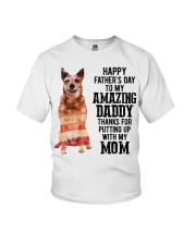 Father Day - Red Heeler Youth T-Shirt tile