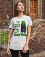 Lucky Need - BLACK Pomeranian Classic T-Shirt apparel-classic-tshirt-lifestyle-06