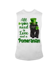 Lucky Need - BLACK Pomeranian Sleeveless Tee tile