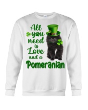 Lucky Need - BLACK Pomeranian Crewneck Sweatshirt tile