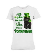 Lucky Need - BLACK Pomeranian Premium Fit Ladies Tee tile