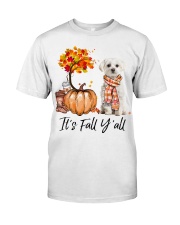 It is Fall - Maltese 1 Classic T-Shirt tile