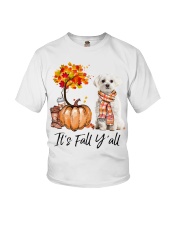 It is Fall - Maltese 1 Youth T-Shirt tile