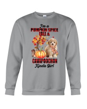 Pumpkin Girl - Cavapoochon Crewneck Sweatshirt tile