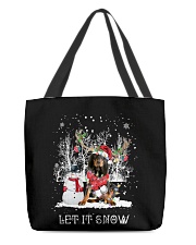 Xmas Reindeer - Black and Tan Coonhound All-Over Tote tile