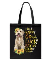 I Am Happy Go Lucky Goldendoodle Tote Bag tile