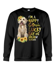 I Am Happy Go Lucky Goldendoodle Crewneck Sweatshirt tile
