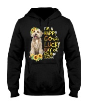 I Am Happy Go Lucky Goldendoodle Hooded Sweatshirt tile