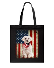 Maltese - American Flag Tote Bag tile